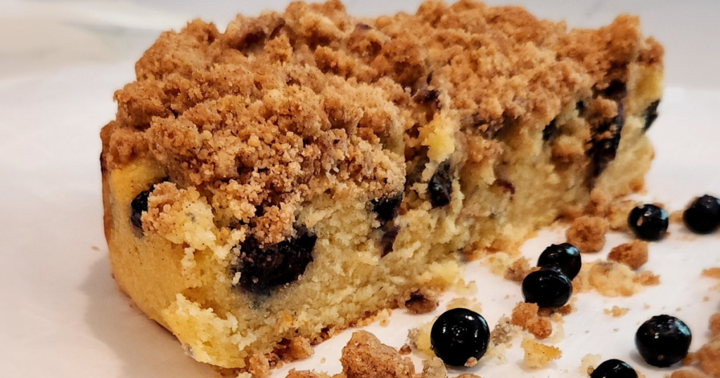 Crumbly Blueberry Breakfast Cake
