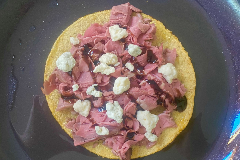 20 Minute Steak and Blue Cheese Quesadillas have big flavor in just 20 minutes of prep time. Sprinkle with blue cheese and balsamic drizzle for the perfect flavor combination.