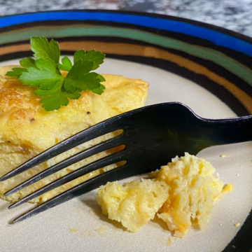 This make ahead cheesy breakfast casserole is perfect for special occasions.