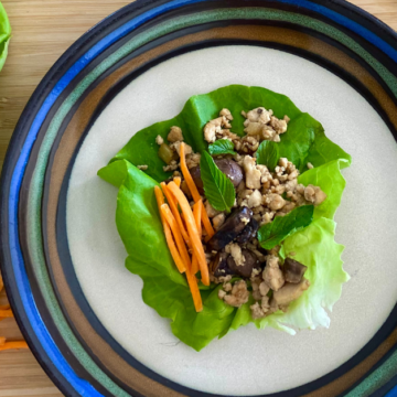These 30 Minute Tofu Lettuce Wraps can be served with a variety of toppings for different flavor variations.