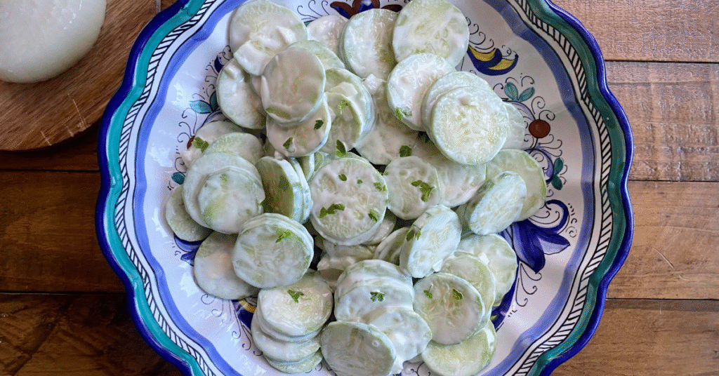 Creamy Summer Cucumber Salad
