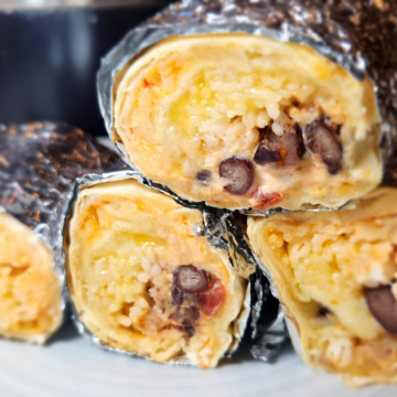 Packed with cheese, chicken rice, and black beans, they'll be your new favorite burrito!