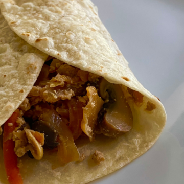This 20 Minute Moo Shu Vegetable wrap is delicious, it's packed with tons of veggie nutrients and it's on the table in 20 minutes.