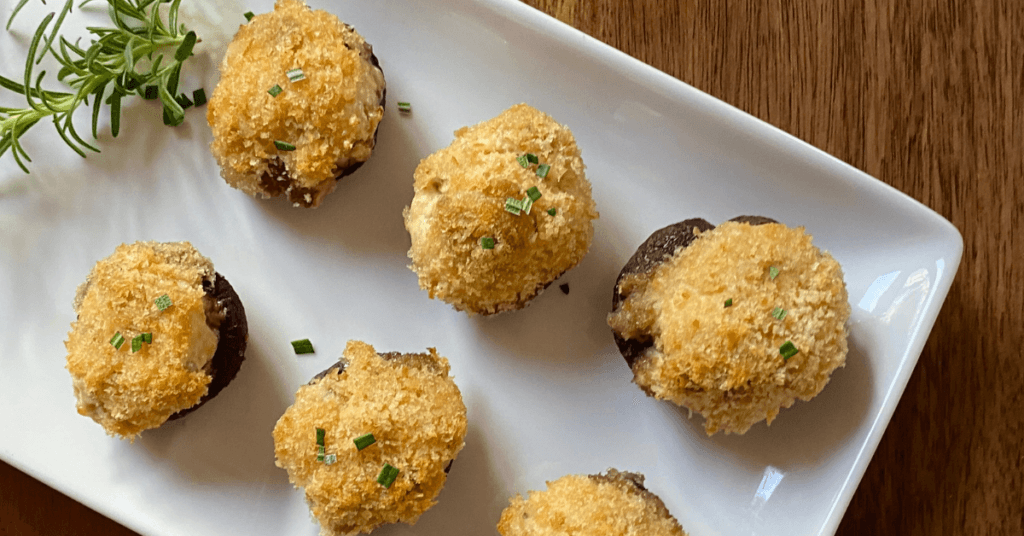 Super Simple Stuffed Mushrooms