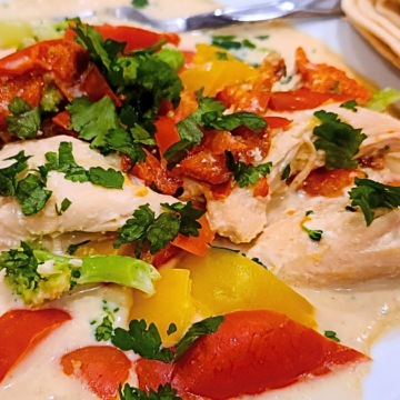  Creamy Hot Jalapeno Crock Pot Chicken is an easy-to-make recipe made with minimal ingredients and just a few simple steps. Shredded chicken is cooked in a delicious, creamy sauce made from cream cheese, salsa verde, and spices, with an extra kick from the pickled jalapenos.