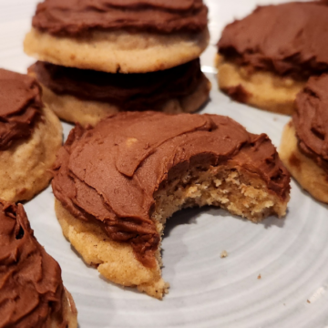 Fall Spice Cookies With Mocha Frosting are soft, chewy, loaded with spices and topped with a smooth, chocolatey mocha frosting.