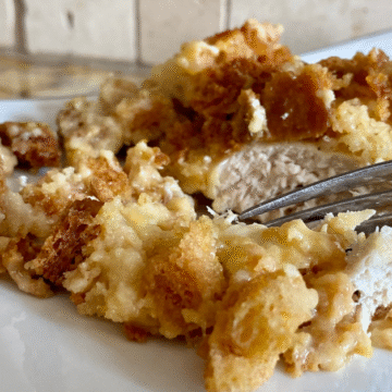 Garnish with any traditional Thanksgiving herb. My favorite is rosemary.