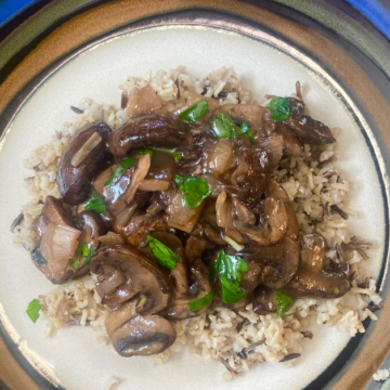 Portabella Marsala is a vegan version of Chicken Marsala and with flavor this big, you won't miss the chicken one bit!