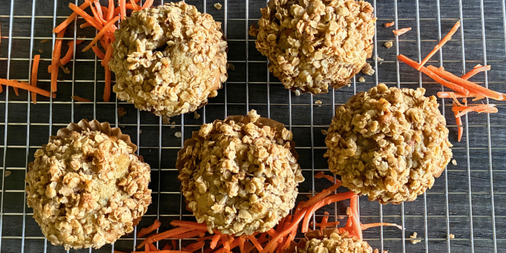 Oatmeal Carrot Crunch Muffins