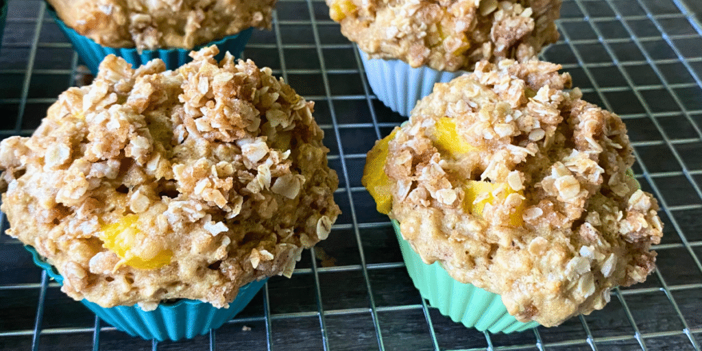 Bakery-Style Mango Oatmeal Muffins (Better-for-You)