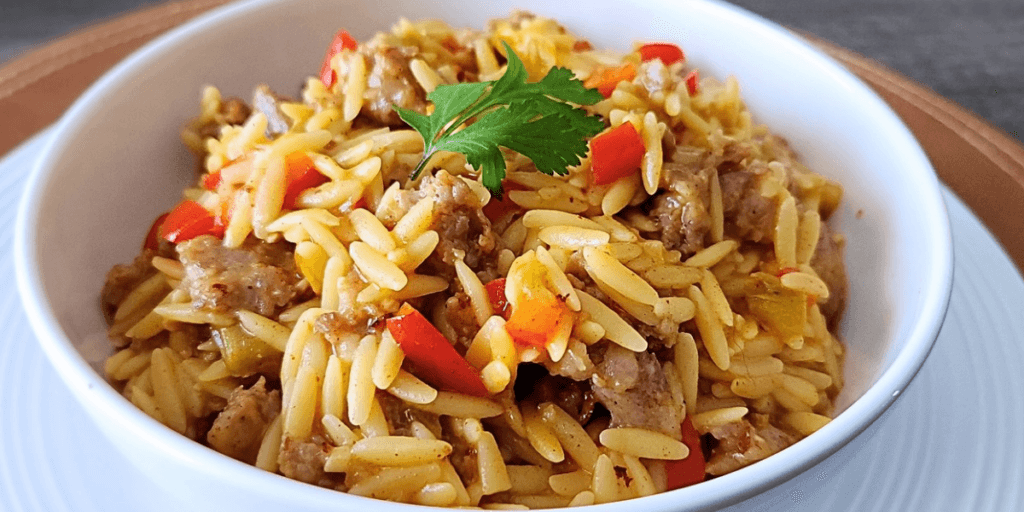 30-Minute Southwestern Sausage Orzo