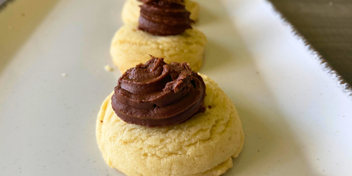 Soft and buttery, and topped with a rich, creamy dark chocolate frosting