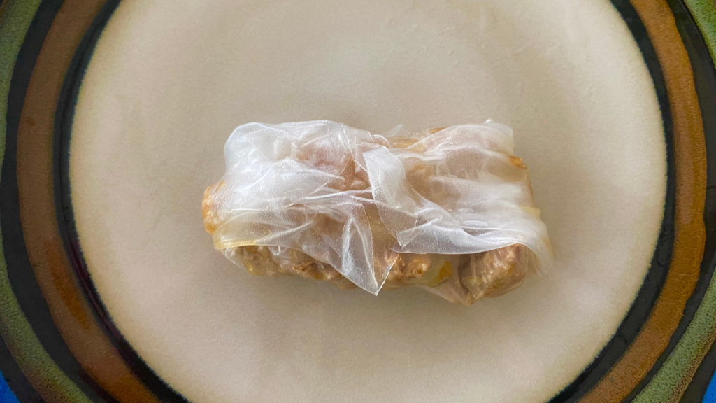 These gluten free wontons (or egg rolls) transform the soft texture of rice paper into crispy perfection once they're baked.