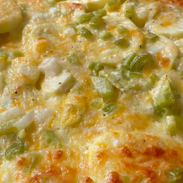 This Summer squash casserole is a tasty way to use garden squash.