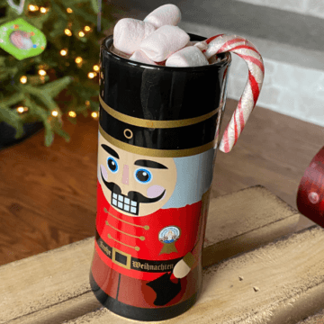Peppermint hot chocolate is truly Christmas in a mug!