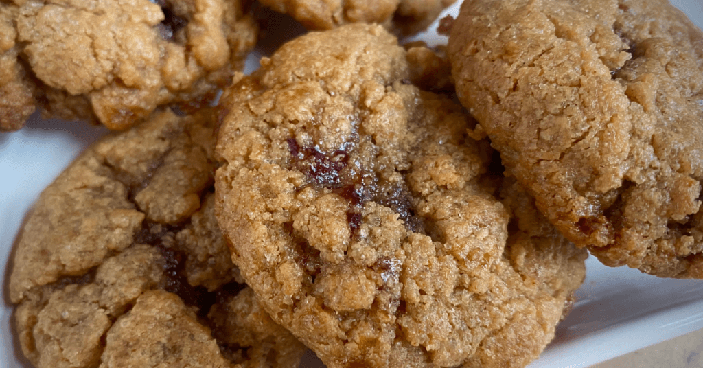 Flourless PB&J Cookies