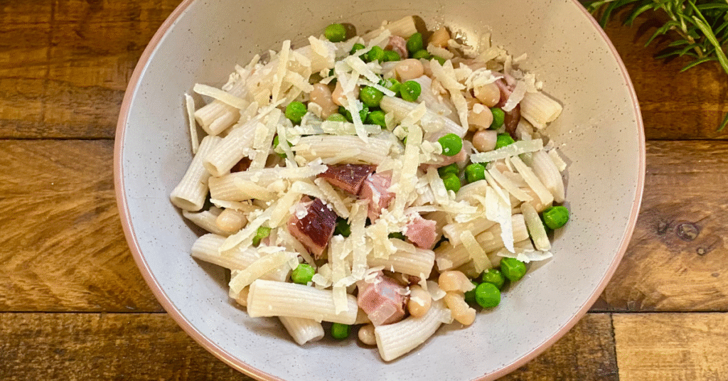 30 Minute Ham & Pea Pasta