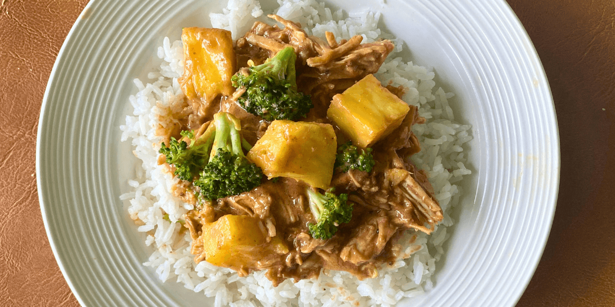 CrockPot Coconut Peanut Chicken