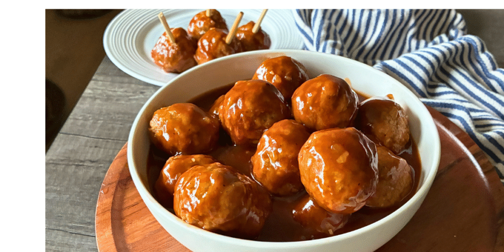 Spicy BBQ Crockpot Meatballs