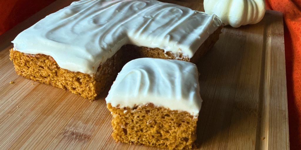 Copycat Trader Joe’s Pumpkin Sheet Cake Recipe