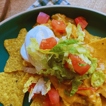 This gluten free nacho cheese sauce is made with just 4 ingredients.