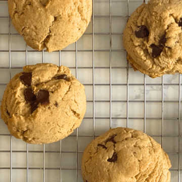 Thick, soft in the center, slightly crisp on the edges, and loaded with melty chocolate.