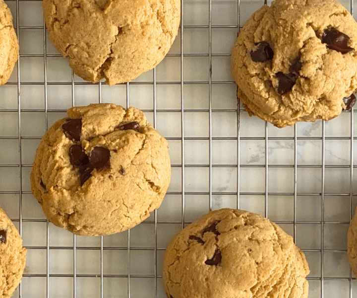 Thick, soft in the center, slightly crisp on the edges, and loaded with melty chocolate.