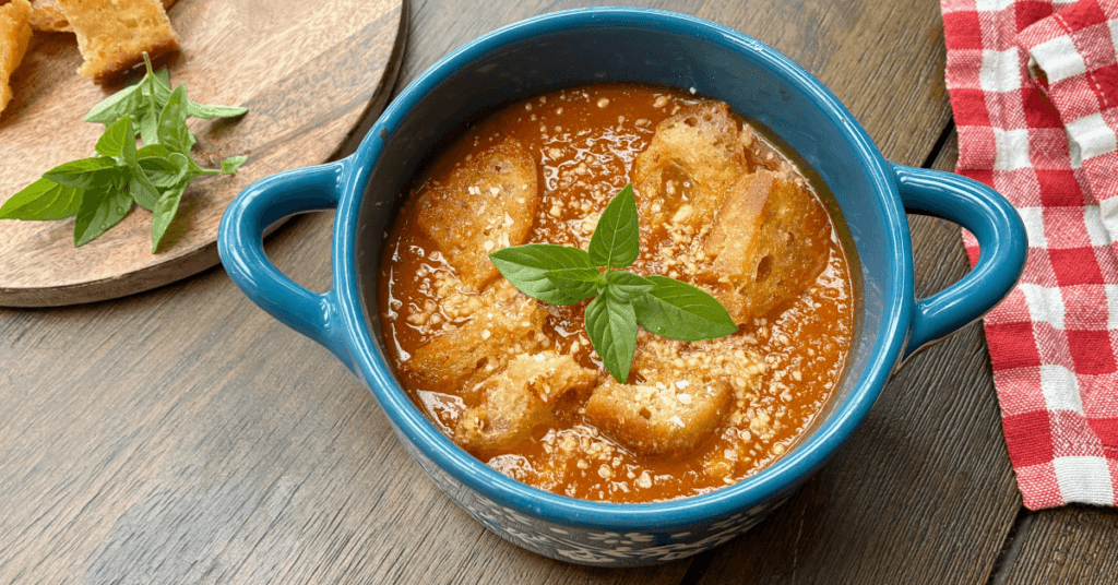 Slow Cooker Eggplant Parmesan Soup